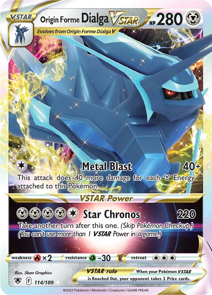 Origin Forme Dialga VSTAR (114/189) [Sword & Shield: Astral Radiance] | Good Games Cannington