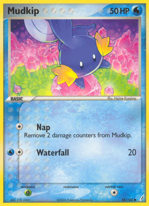 Mudkip (58/100) [EX: Crystal Guardians] | Good Games Cannington