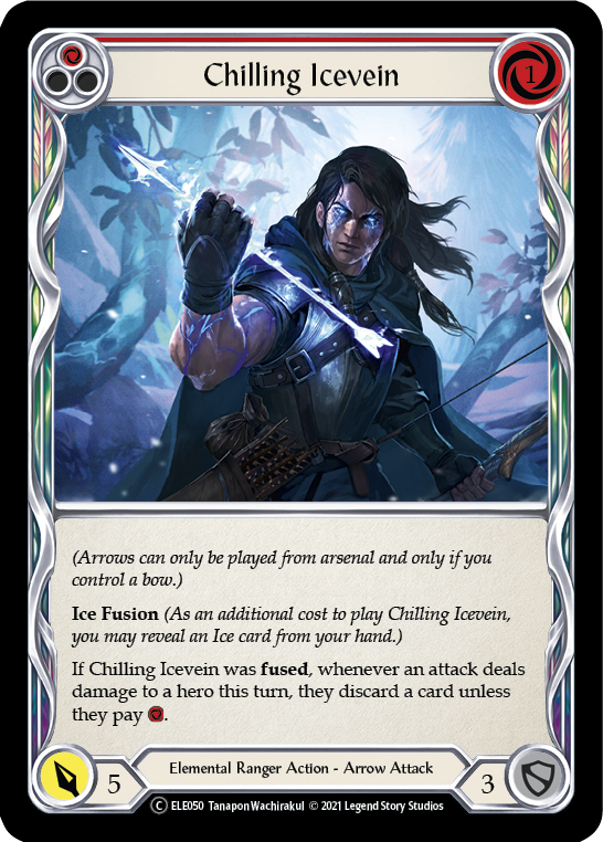 Chilling Icevein (Red) [U-ELE050] Unlimited Rainbow Foil | Good Games Cannington
