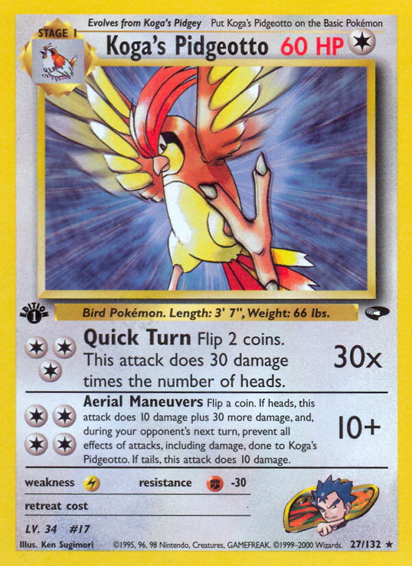 Koga's Pidgeotto (27/132) [Gym Challenge 1st Edition] | Good Games Cannington