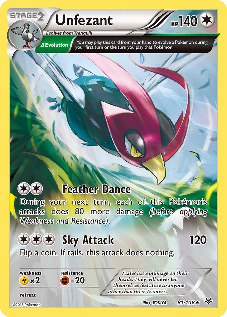 Unfezant (81/108) [XY: Roaring Skies] | Good Games Cannington