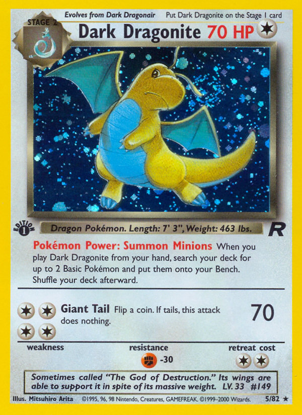 Dark Dragonite (5/82) [Team Rocket 1st Edition] | Good Games Cannington