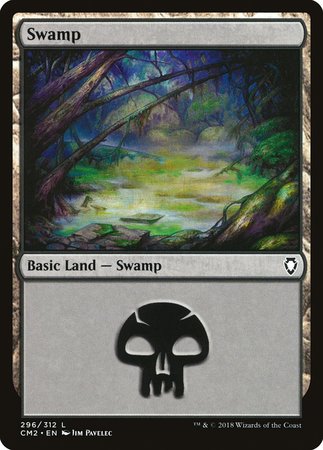 Swamp (296) [Commander Anthology Volume II] | Good Games Cannington