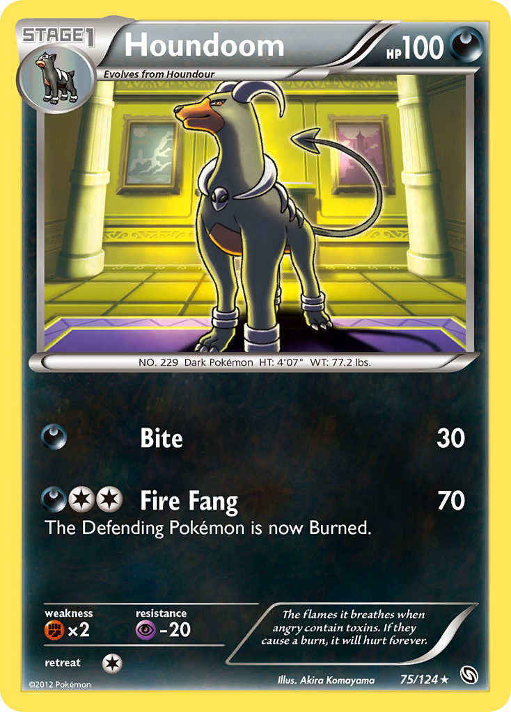 Houndoom (75/124) [Black & White: Dragons Exalted] | Good Games Cannington