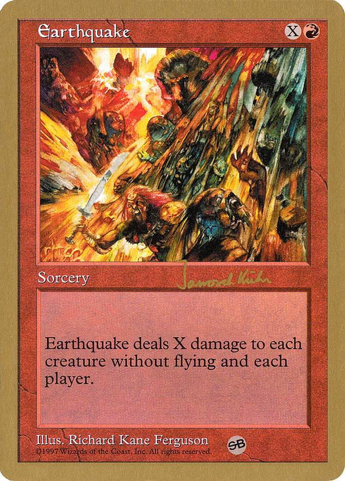 Earthquake (Janosch Kuhn) (SB) [World Championship Decks 1997] | Good Games Cannington