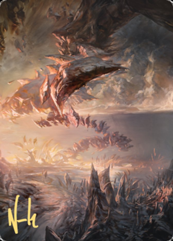 Needleverge Pathway Art Card (Gold-Stamped Signature) [Zendikar Rising Art Series] | Good Games Cannington