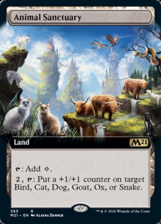 Animal Sanctuary (Extended Art) [Core Set 2021] | Good Games Cannington