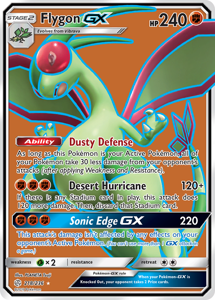 Flygon GX (218/236) [Sun & Moon: Cosmic Eclipse] | Good Games Cannington