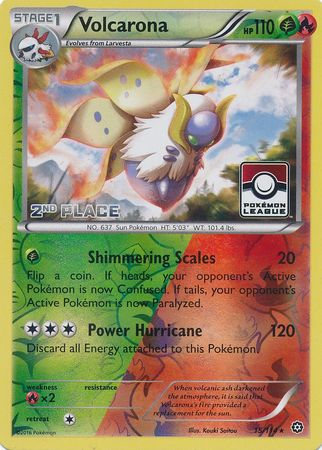 Volcarona (15/114) (League Promo 2nd Place) [XY: Steam Siege] | Good Games Cannington