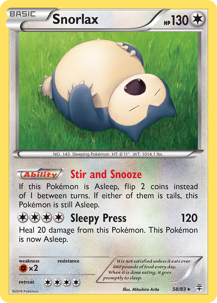 Snorlax (58/83) [XY: Generations] | Good Games Cannington