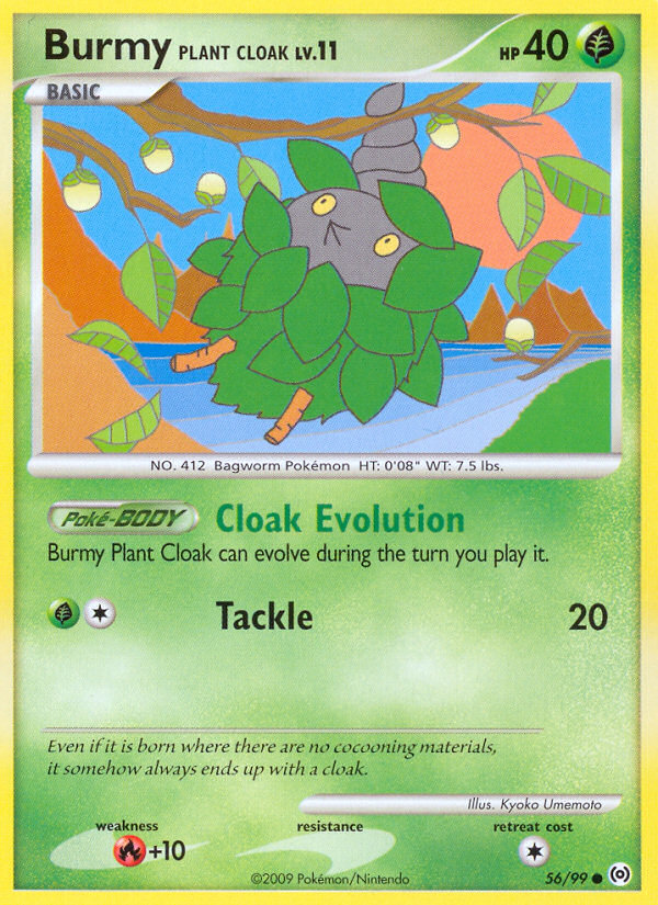 Burmy Plant Cloak (56/99) [Platinum: Arceus] | Good Games Cannington