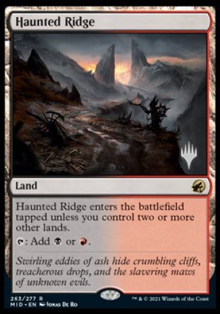 Haunted Ridge (Promo Pack) [Innistrad: Midnight Hunt Promos] | Good Games Cannington