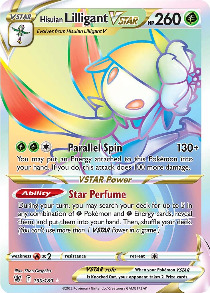 Hisuian Lilligant VSTAR (190/189) [Sword & Shield: Astral Radiance] | Good Games Cannington