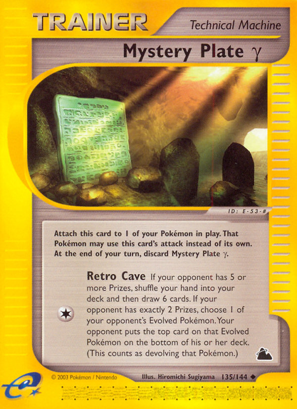 Mystery Plate Gamma (135/144) [Skyridge] | Good Games Cannington