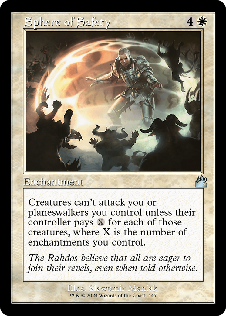 Sphere of Safety (Retro Frame) [Ravnica Remastered] | Good Games Cannington