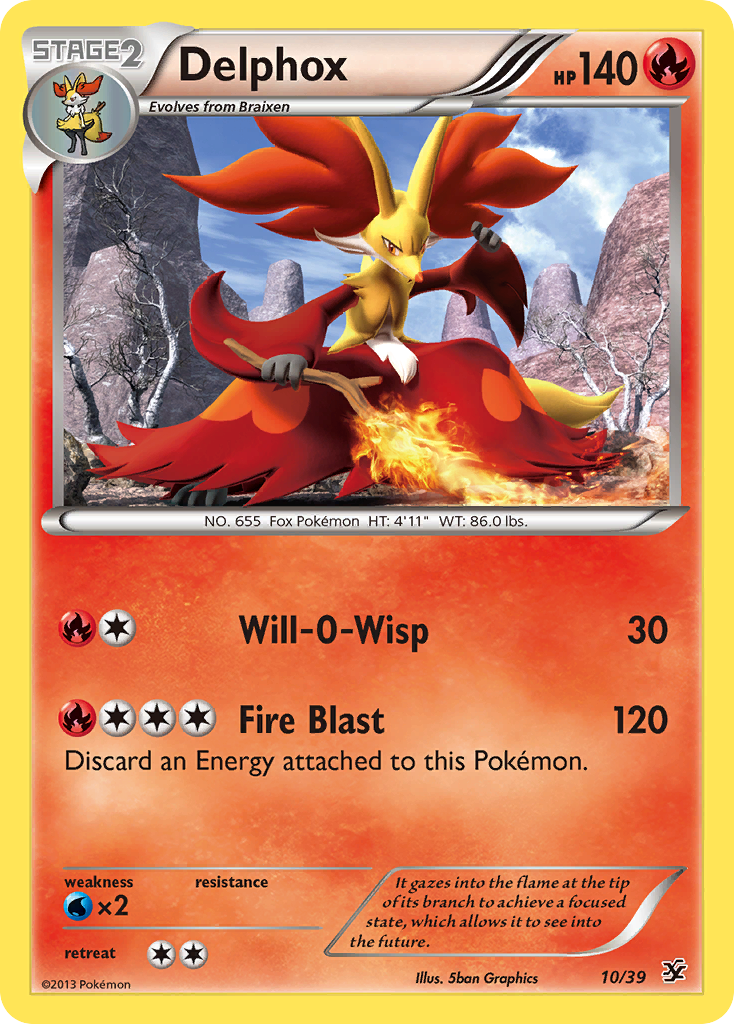 Delphox (10/39) [XY: Kalos Starter Set] | Good Games Cannington