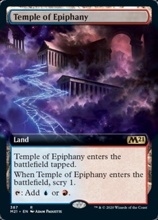 Temple of Epiphany (Extended Art) [Core Set 2021] | Good Games Cannington