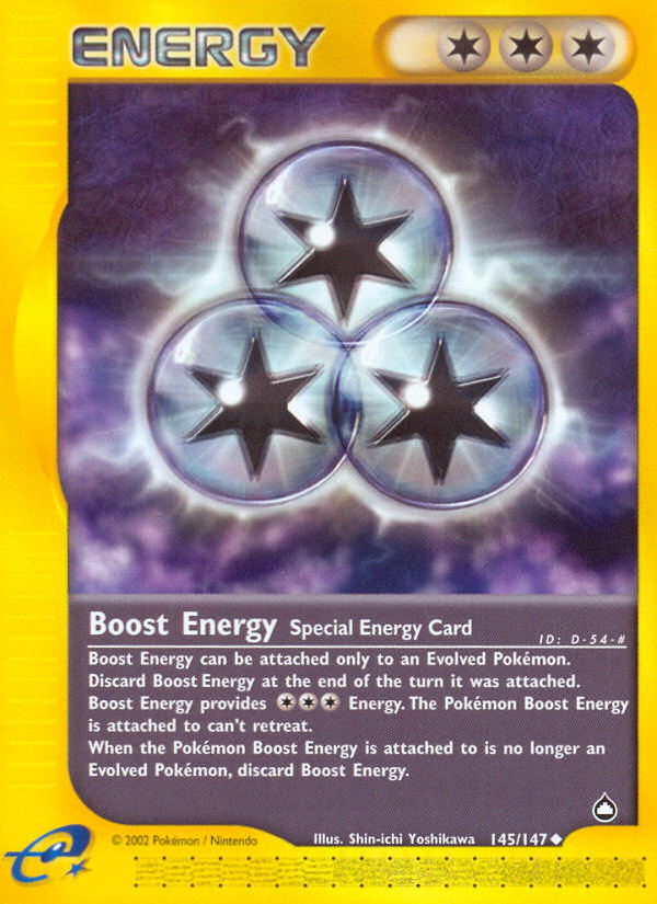 Boost Energy (145/147) [Aquapolis] | Good Games Cannington