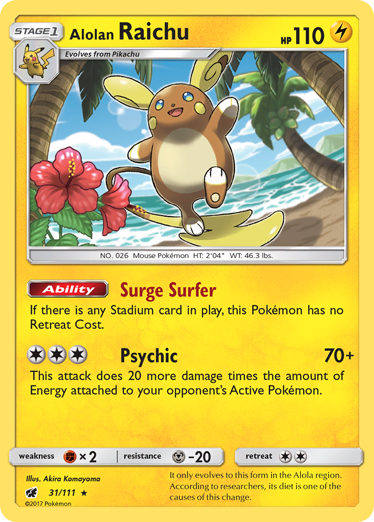 Alolan Raichu (31/111) [Sun & Moon: Crimson Invasion] | Good Games Cannington