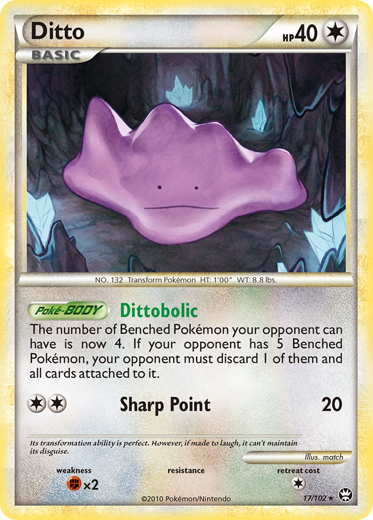 Ditto (17/102) [HeartGold & SoulSilver: Triumphant] | Good Games Cannington