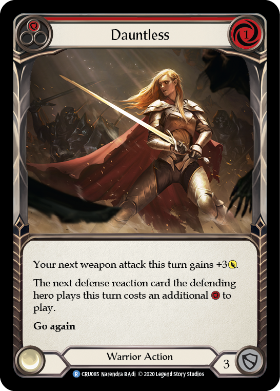 Dauntless (Red) [CRU085] 1st Edition Rainbow Foil | Good Games Cannington