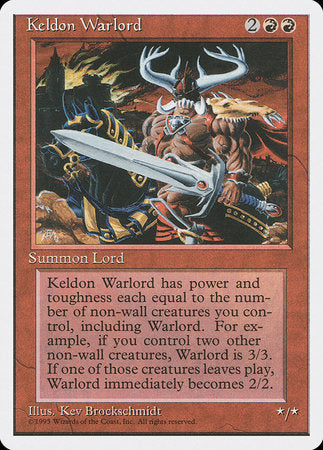 Keldon Warlord [Fourth Edition] | Good Games Cannington