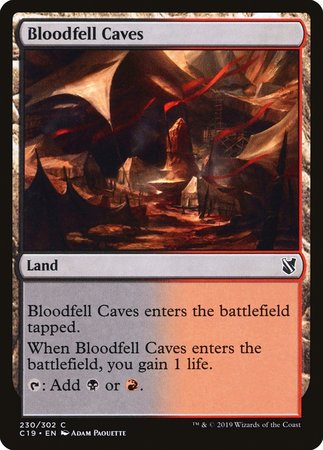 Bloodfell Caves [Commander 2019] | Good Games Cannington