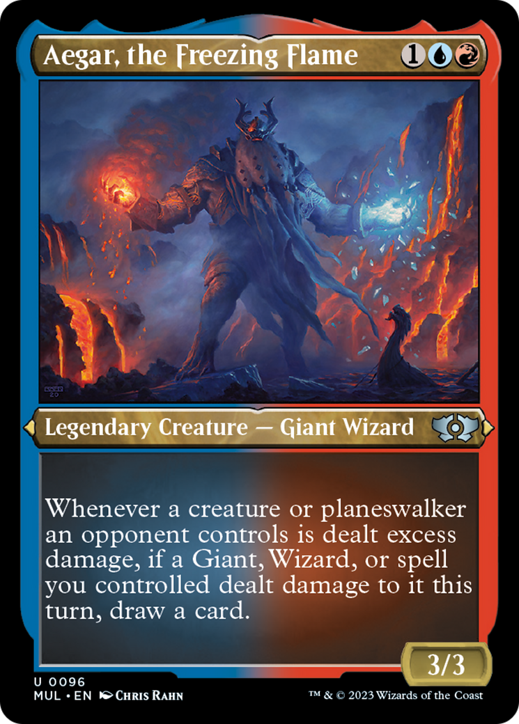 Aegar, the Freezing Flame (Foil Etched) [Multiverse Legends] | Good Games Cannington