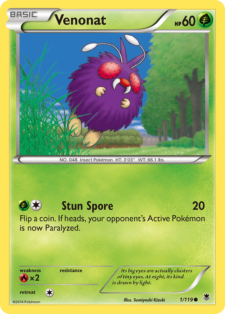 Venonat (1/119) [XY: Phantom Forces] | Good Games Cannington