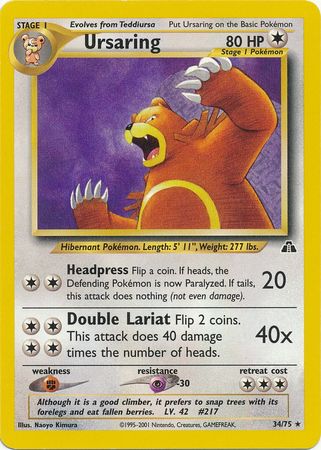Ursaring (34/75) [Neo Discovery Unlimited] | Good Games Cannington
