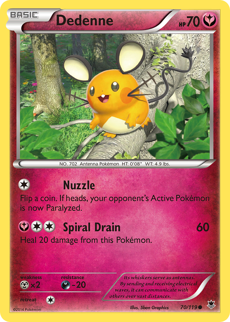 Dedenne (70/119) [XY: Phantom Forces] | Good Games Cannington