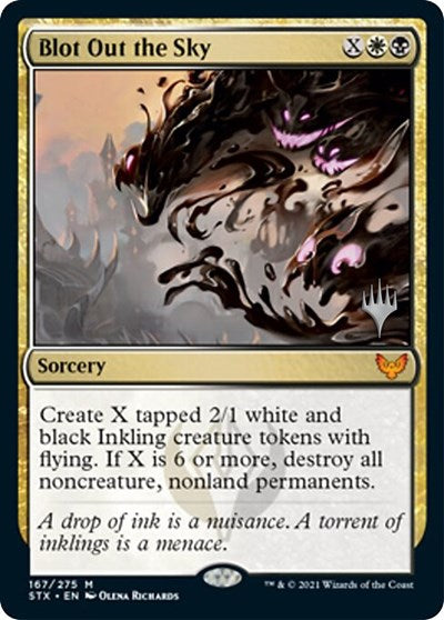 Blot Out the Sky (Promo Pack) [Strixhaven: School of Mages Promos] | Good Games Cannington