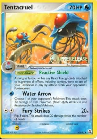 Tentacruel (45/92) (Prerelease Promo) [Nintendo: Black Star Promos] | Good Games Cannington