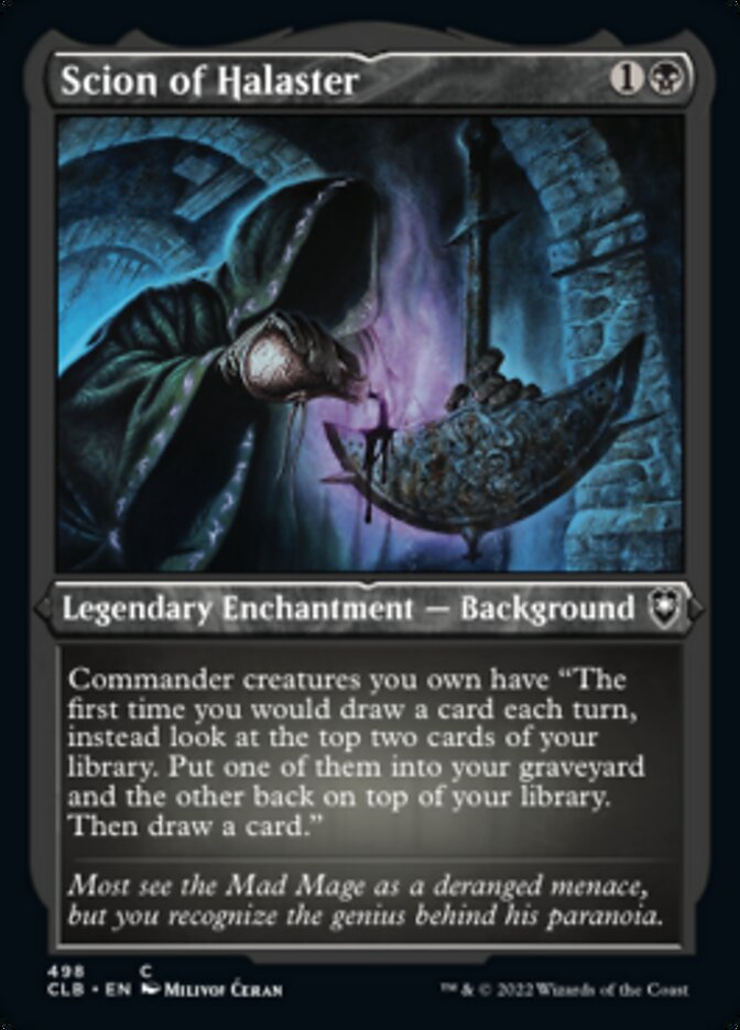 Scion of Halaster (Foil Etched) [Commander Legends: Battle for Baldur's Gate] | Good Games Cannington