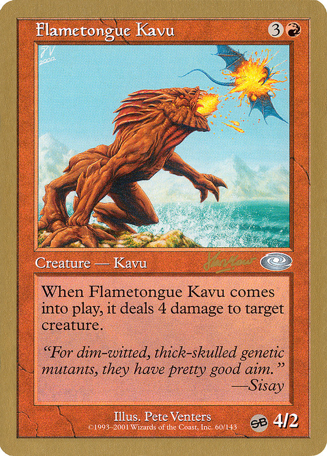 Flametongue Kavu (Sim Han How) (SB) [World Championship Decks 2002] | Good Games Cannington