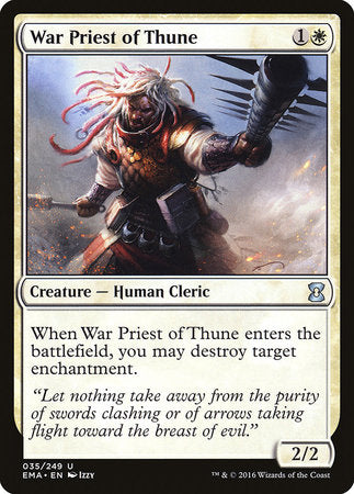 War Priest of Thune [Eternal Masters] | Good Games Cannington