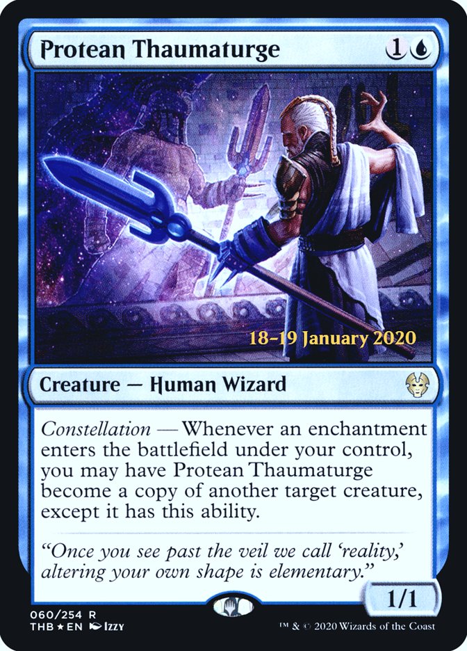 Protean Thaumaturge [Theros Beyond Death Prerelease Promos] | Good Games Cannington