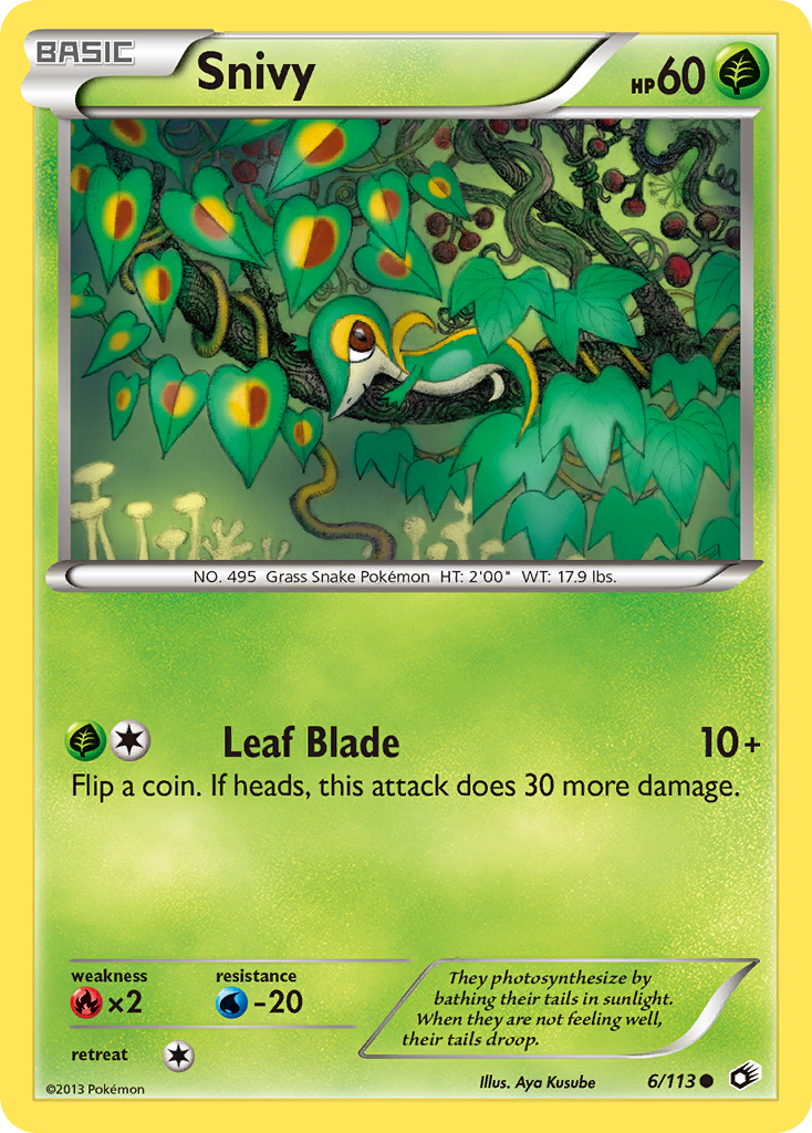 Snivy (6/113) [Black & White: Legendary Treasures] | Good Games Cannington