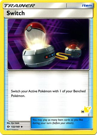 Switch (132/149) (Pikachu Stamp #36) [Battle Academy 2020] | Good Games Cannington