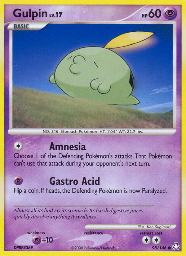 Gulpin (98/146) [Diamond & Pearl: Legends Awakened] | Good Games Cannington