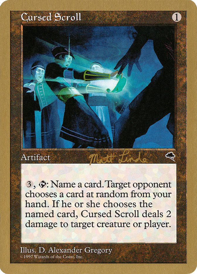 Cursed Scroll (Matt Linde) [World Championship Decks 1999] | Good Games Cannington