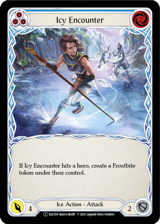 Icy Encounter (Blue) [U-ELE159] Unlimited Normal | Good Games Cannington