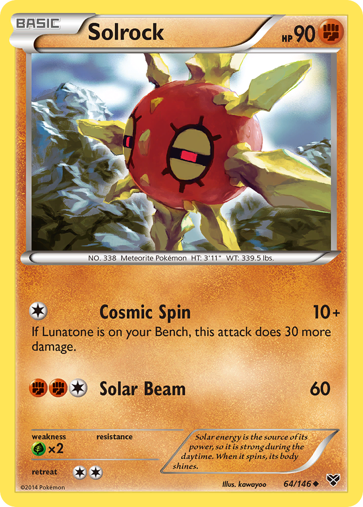 Solrock (64/146) [XY: Base Set] | Good Games Cannington