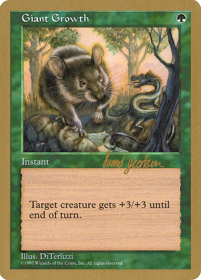Giant Growth (Svend Geertsen) [World Championship Decks 1997] | Good Games Cannington