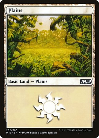 Plains (262) [Core Set 2019] | Good Games Cannington
