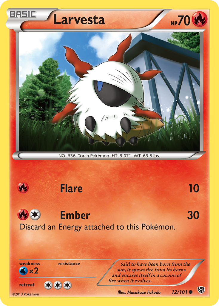 Larvesta (12/101) [Black & White: Plasma Blast] | Good Games Cannington