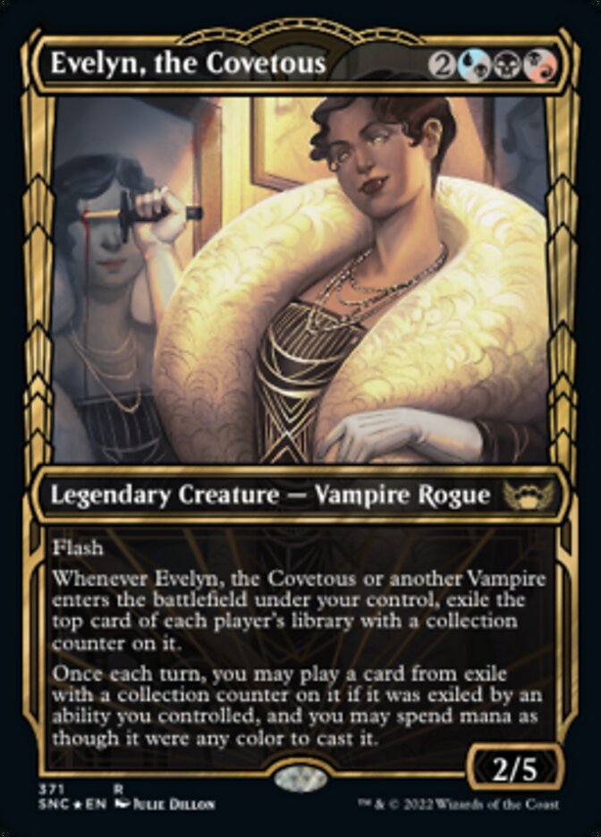 Evelyn, the Covetous (Showcase Golden Age Gilded Foil) [Streets of New Capenna] | Good Games Cannington