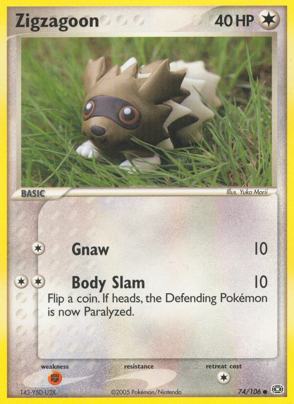 Zigzagoon (74/106) [EX: Emerald] | Good Games Cannington