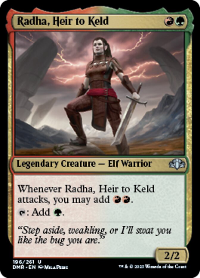 Radha, Heir to Keld [Dominaria Remastered] | Good Games Cannington