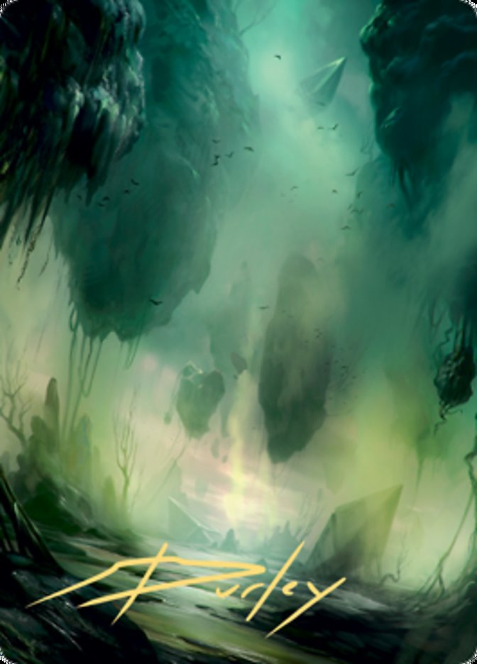 Swamp 1 Art Card (Gold-Stamped Signature) [Zendikar Rising Art Series] | Good Games Cannington